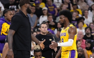 NBA priešsezonio starte – pirmi Bronny taškai "Lakers" nesėkmėje